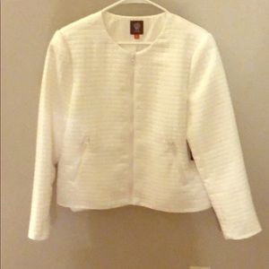 New with tags - Vince Camuto size 12 white jacket.